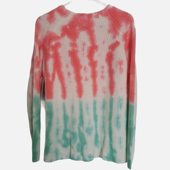 For The Republic Pink Knit TieDye Pullover Sweater - Picture 3 of 6
